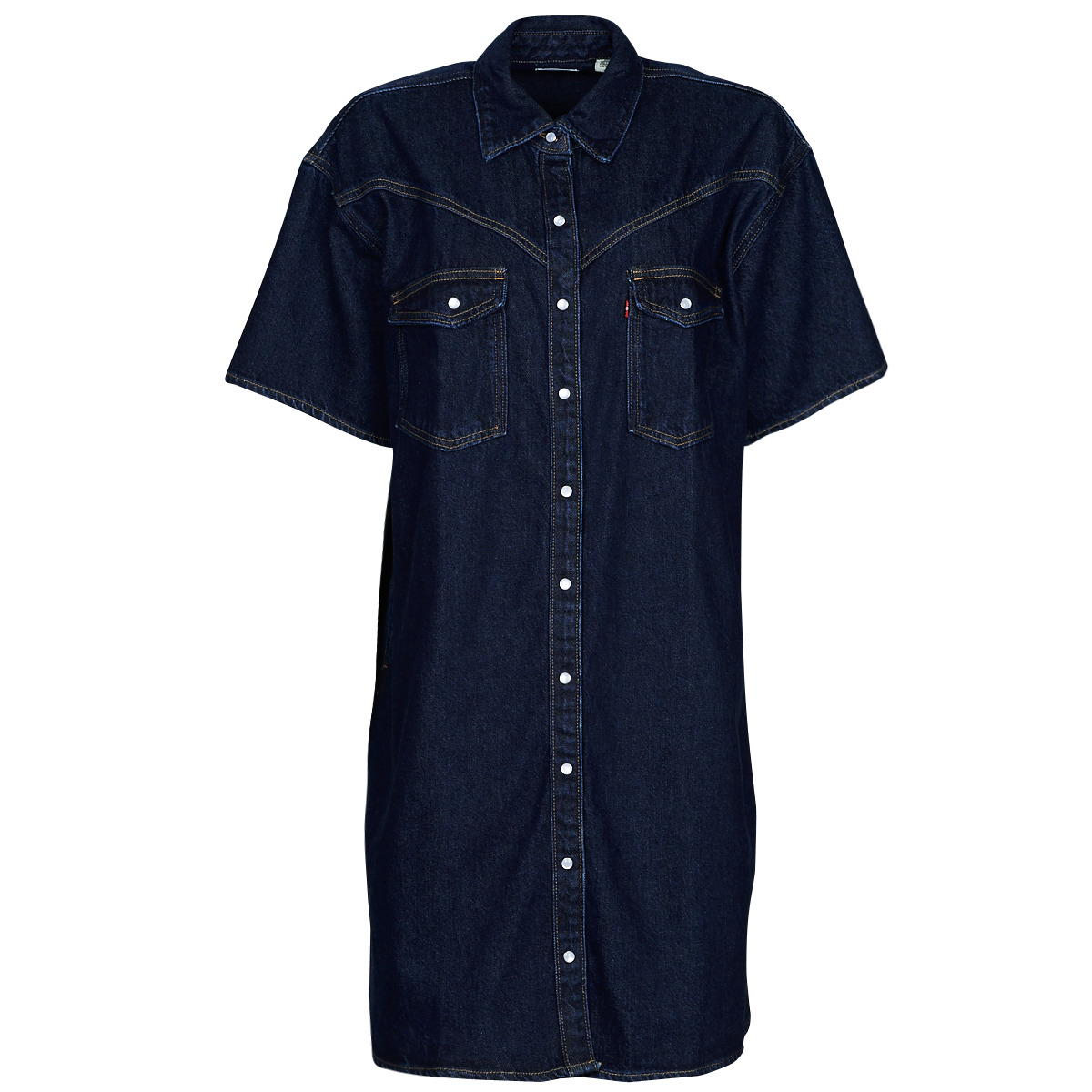 Levi's - ELOWEN WESTERN DRESS - Indigo / Rinse