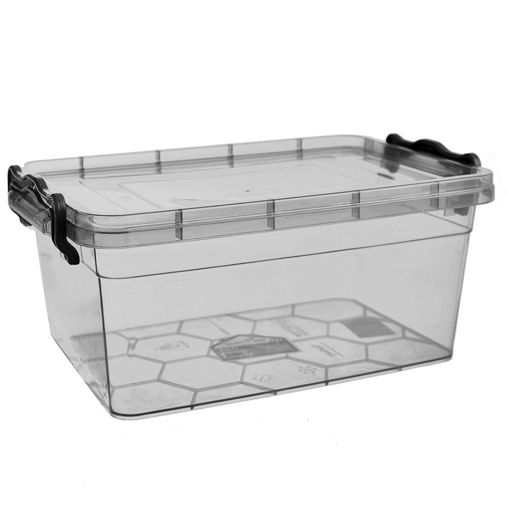 Pojemnik na żywność z klipsami GREY 3 l