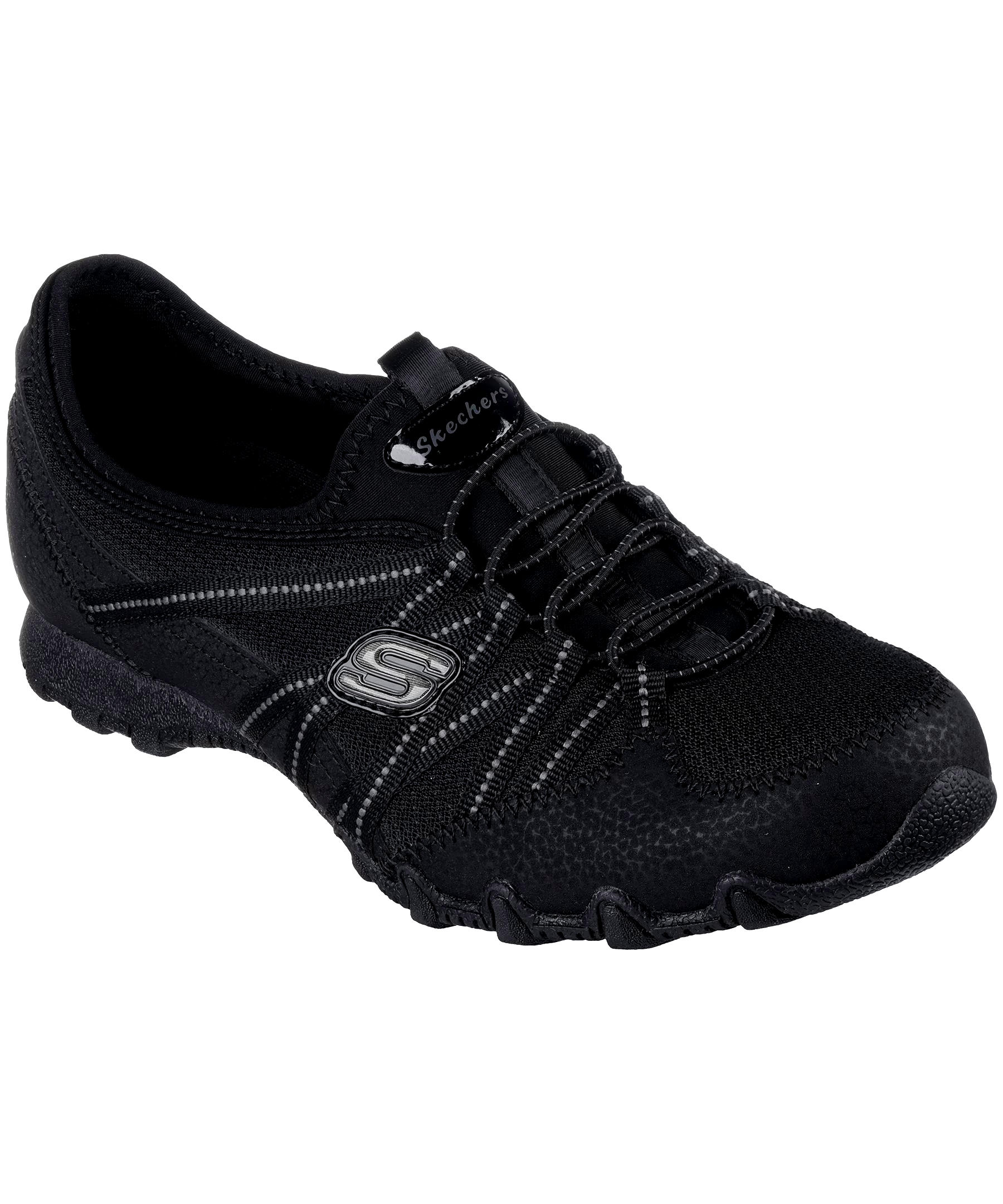 Skechers Women's Bikers Lite Bungee Slip-On Shoes - Wide Fit