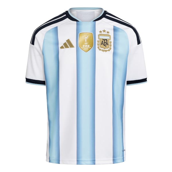 Argentina National Team adidas Youth FIFA x World Cup 2022 Winners Home Replica Jersey - White