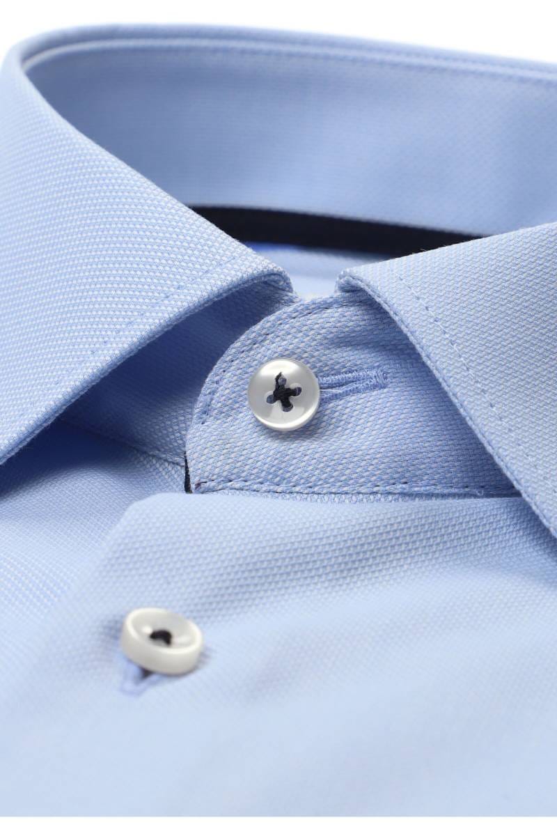 ETERNA Slim Fit Hemd hellblau, Strukturiert