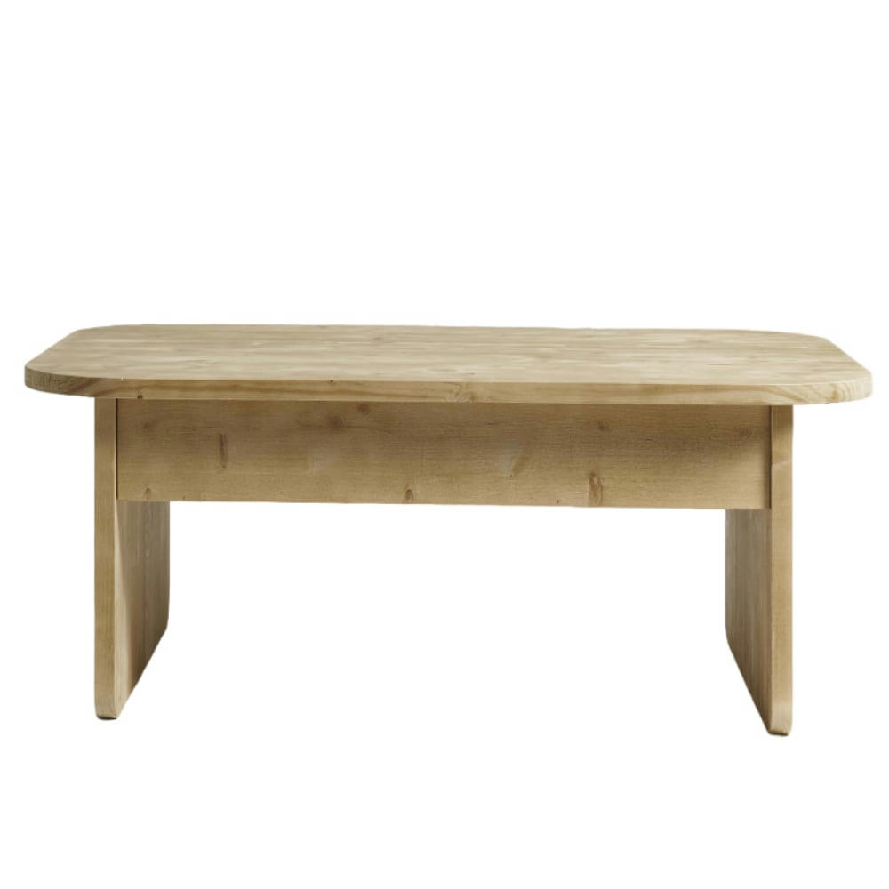 PALMIRA - Table basse élévatrice en bois de sapin en couleur naturel