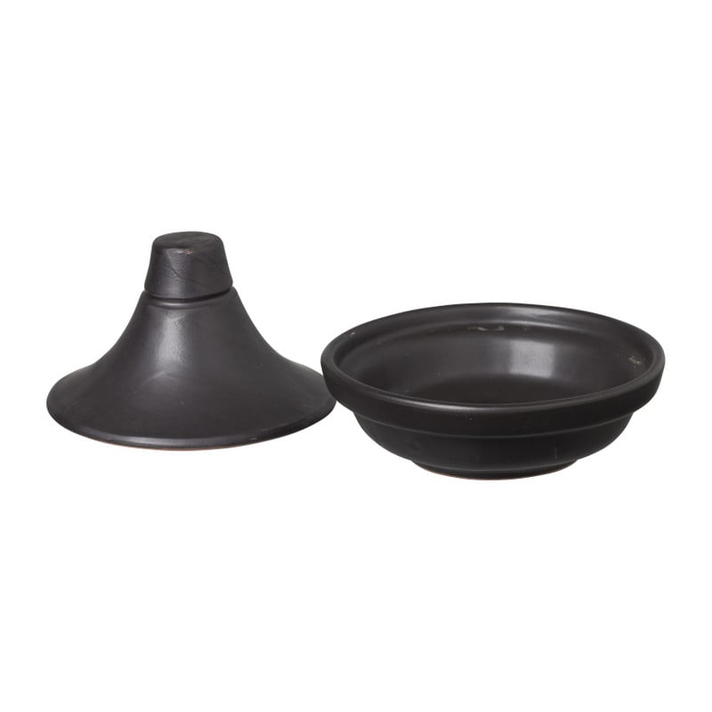 Mini tajine - mat zwart - &Oslash;10.5 cm