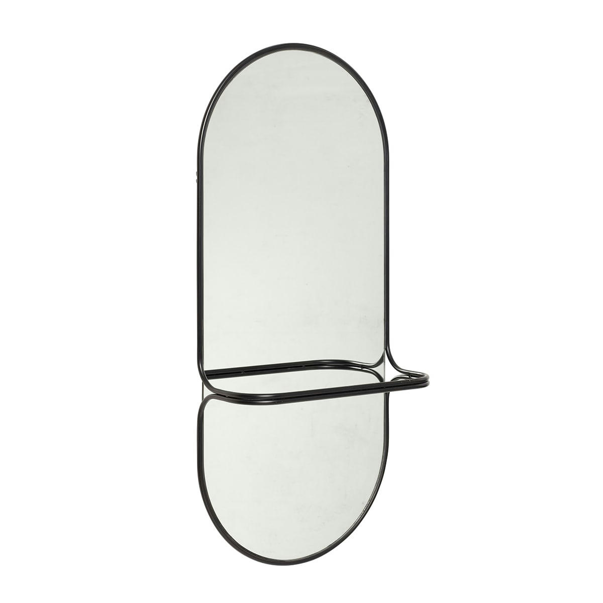 CARRY - Miroir en métal noir H102