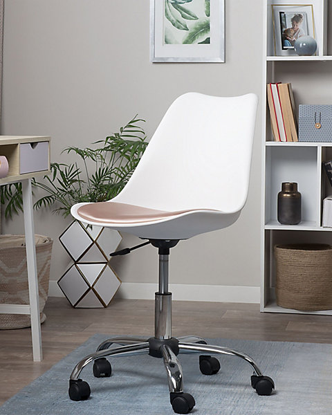 Chaise de bureau DAKOTA Cuir PU Rose