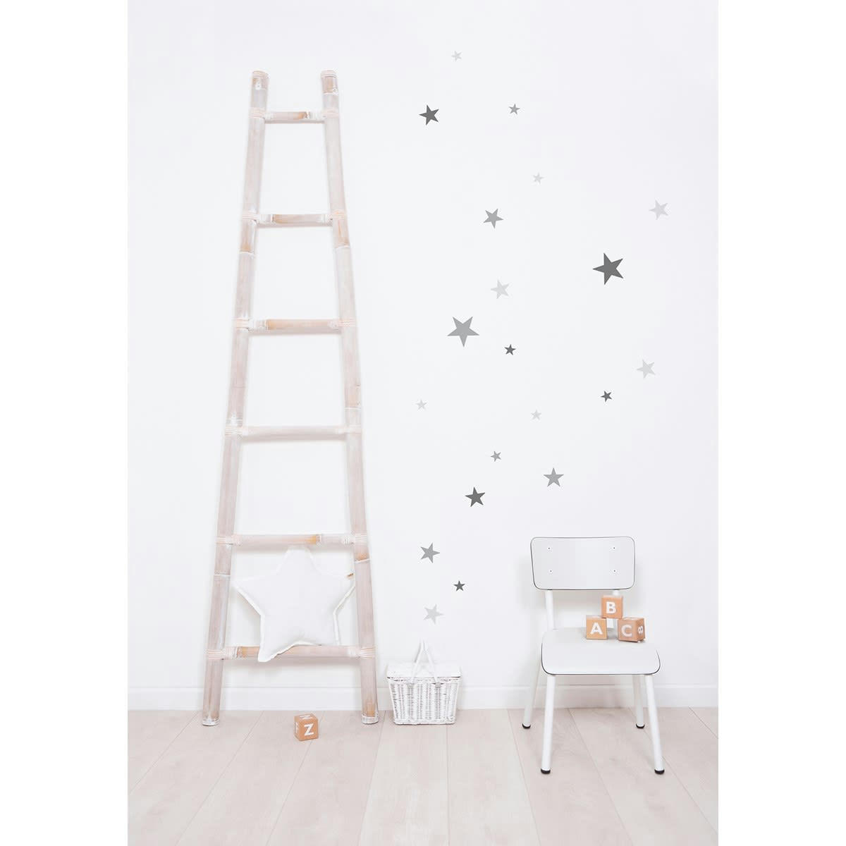 BASIQUE - Stickers étoiles en Vinyle mat Noir