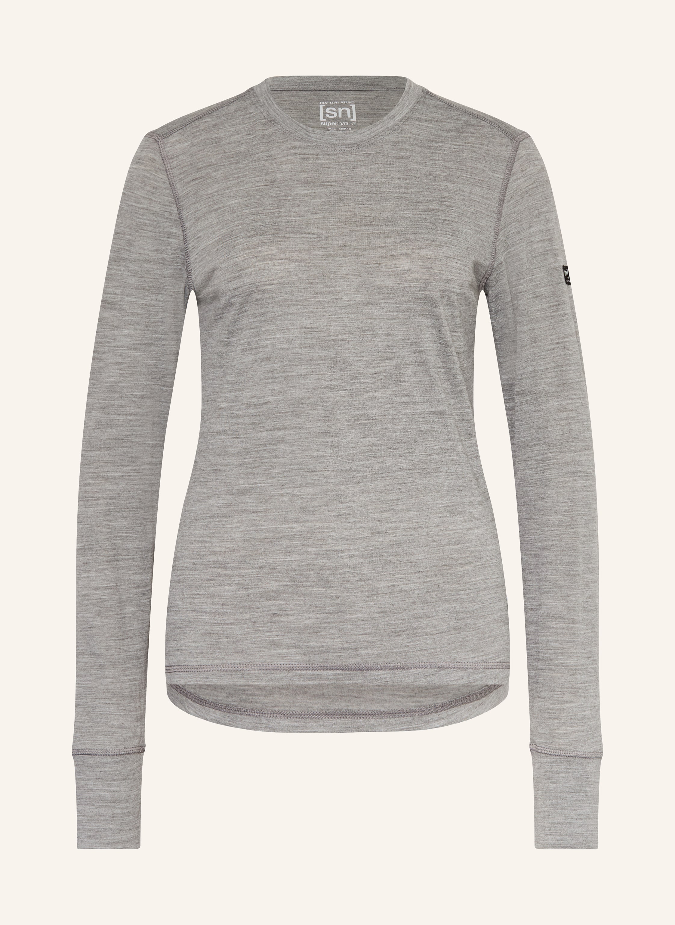 super.natural Longsleeve SIERRA mit Merinowolle
