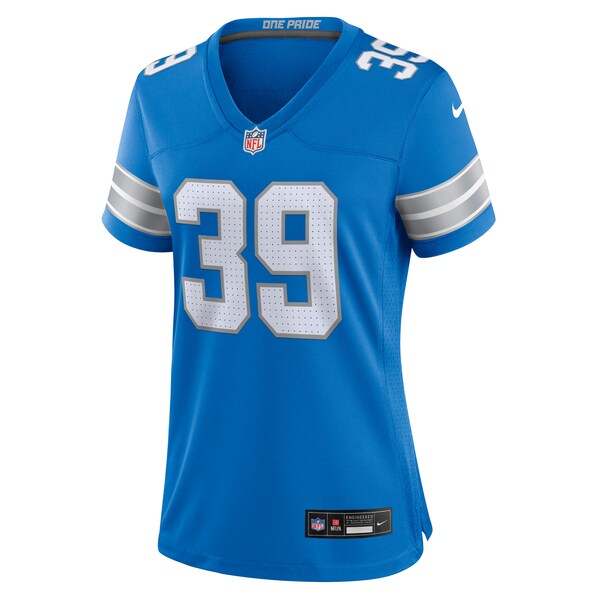 Morice Norris Detroit Lions Nike Women's Game Jersey -  Blue