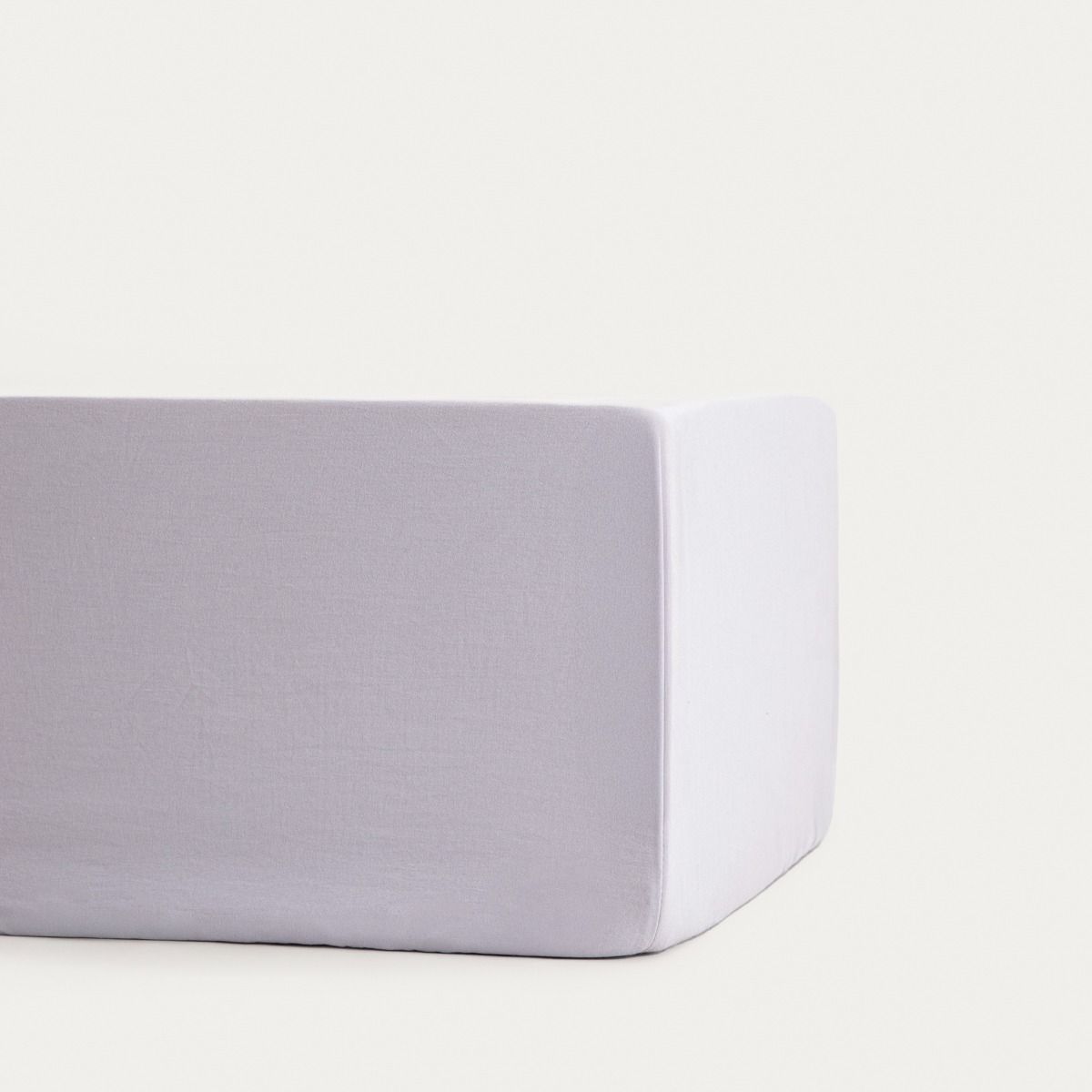 Prześcieradło MAISY z pranej mikrofibry szare 180x200 cm