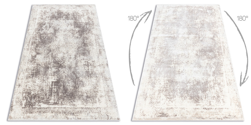 Dywan CORE W9784 Rozeta Vintage - Strukturalny, dwa poziomy 80x150 cm