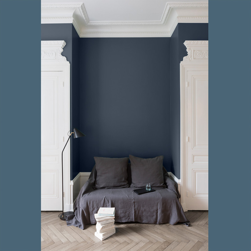 Peinture pour murs Velours de Peinture bleu de chauffe mat 0,5 L LIBERON