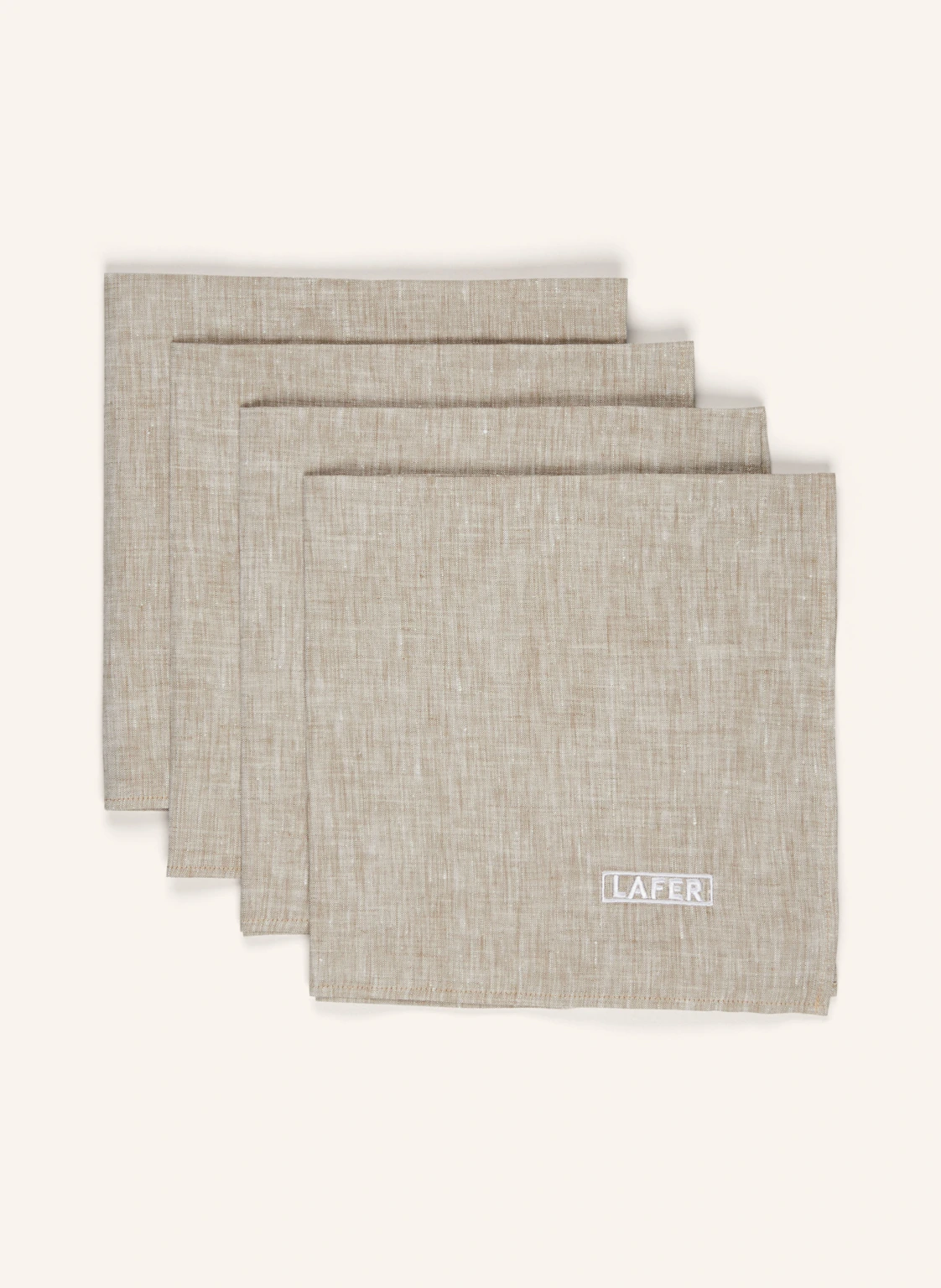 JOHANN LAFER EDITION 4er-Set Stoffservietten aus Leinen