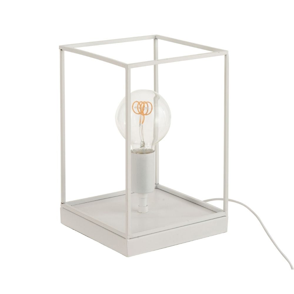 J-Line lamp 1 Rechthoekig Frame - metaal - wit - small