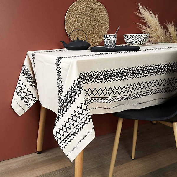 Nappe en coton imprimé 140x250 cm Ethnique