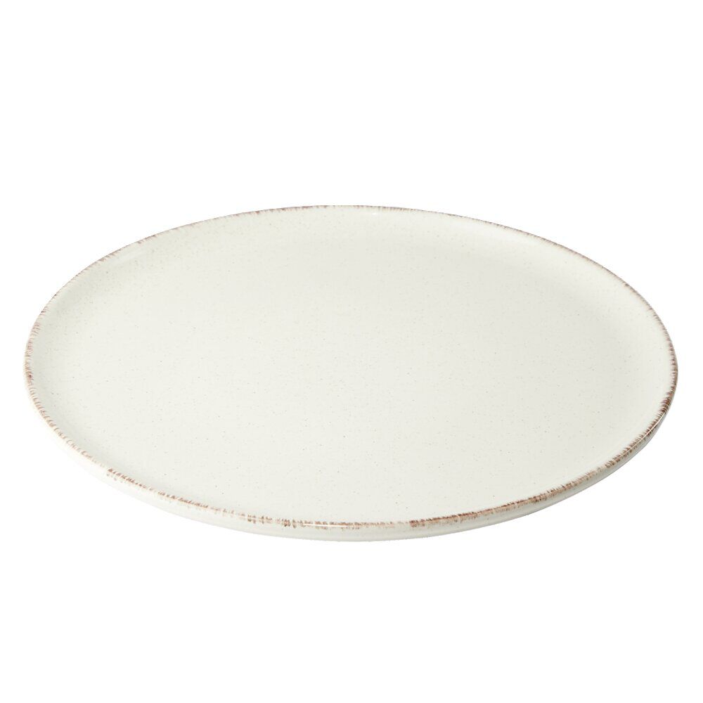 Assiette plate Lisbonne en grès beige Ø27cm