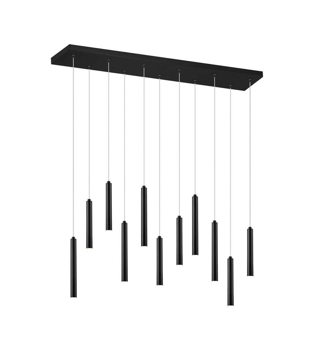 Lampa wisząca TUBULAR czarno-biała LED 11x2.5W Ciepła biel 220lm Trio