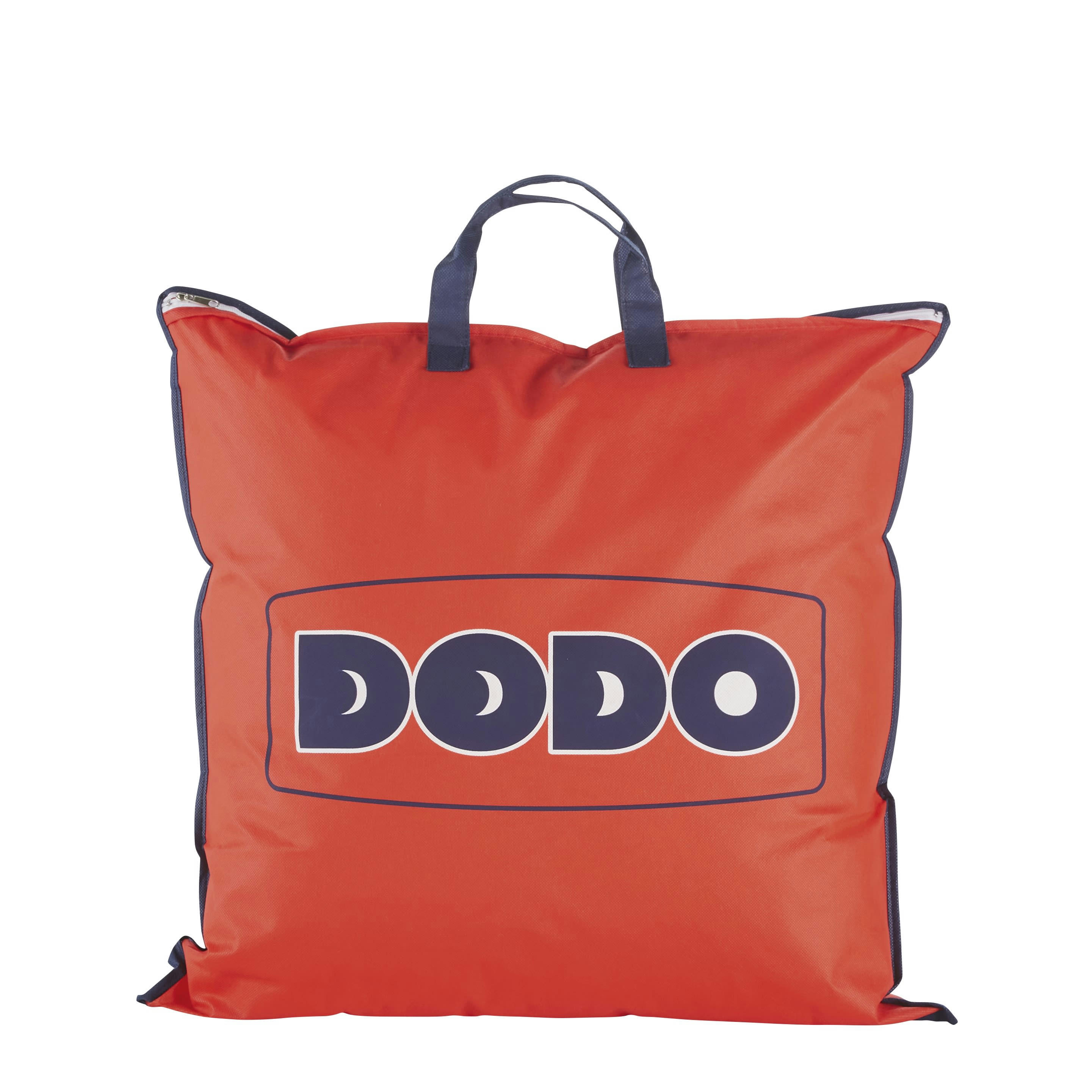 LEO - Oreiller en polyester recyclé blanc effet peau de pêche ferme 60x60