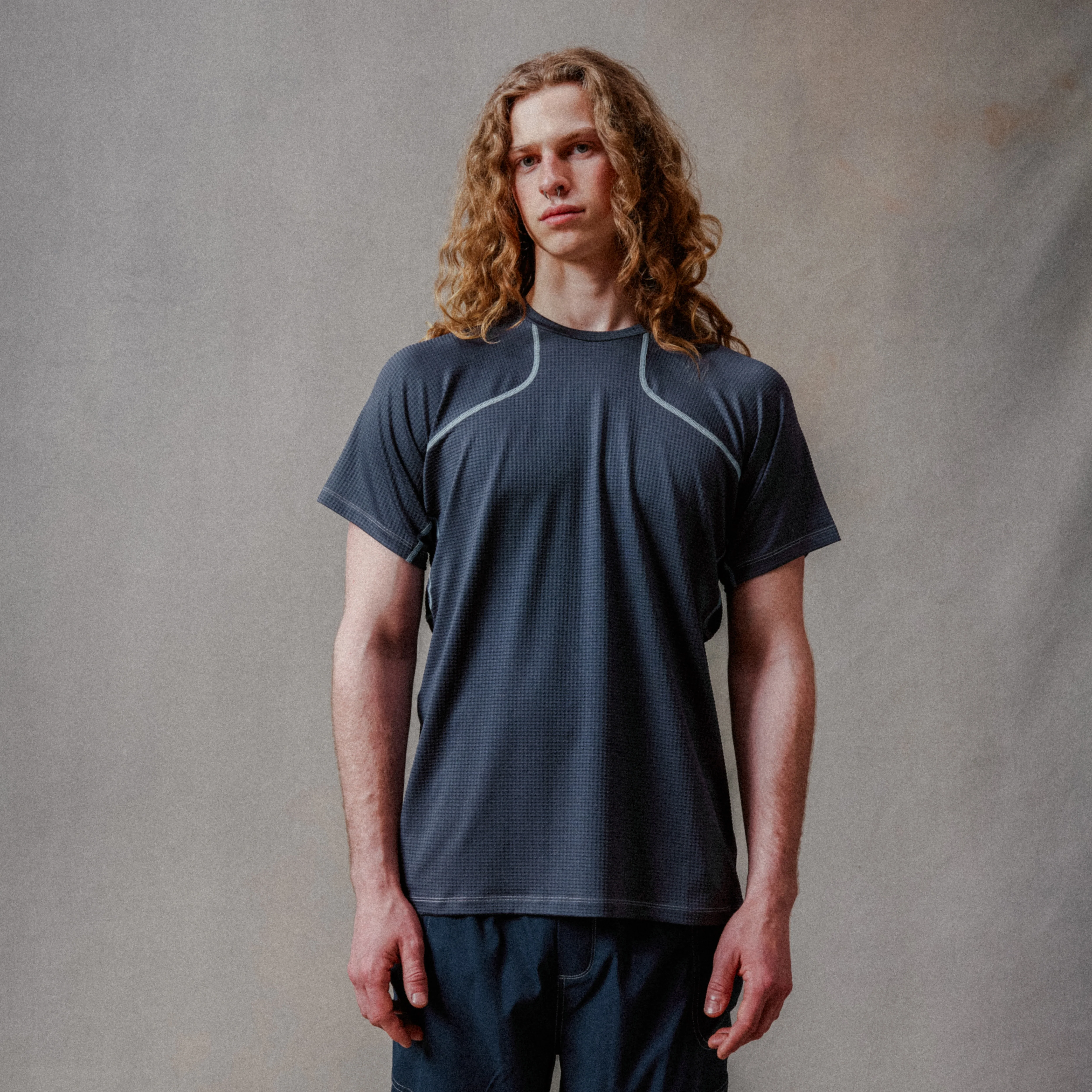 Unisex Corner S/S Tee - Obre Blue