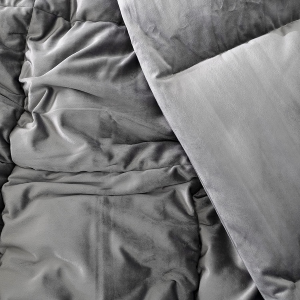 Cuz I'm Cozy - Coma Inducer Comforter Set - USA Leightweight Filled - Storm Cloud Gray