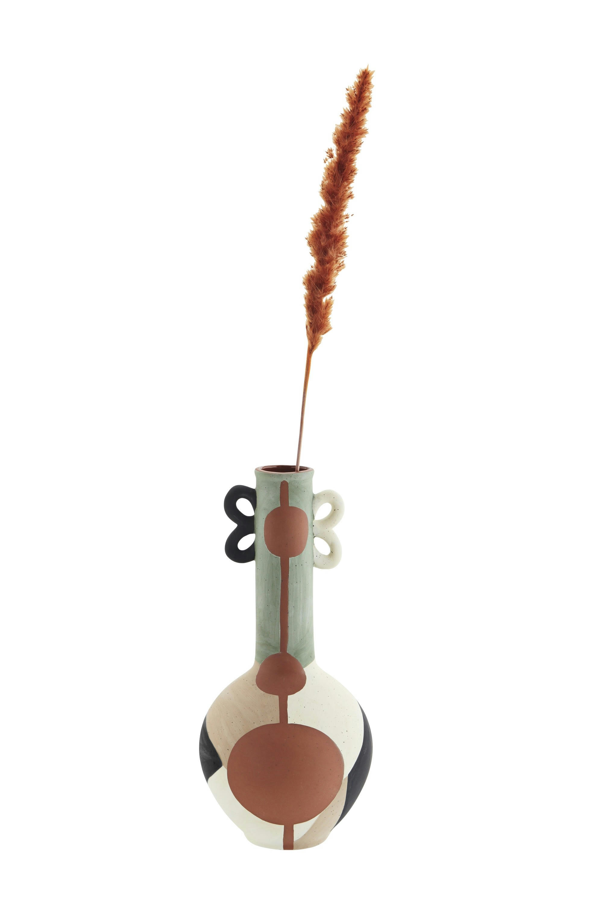 ALAMAIN - Vase en grès multicolore H30