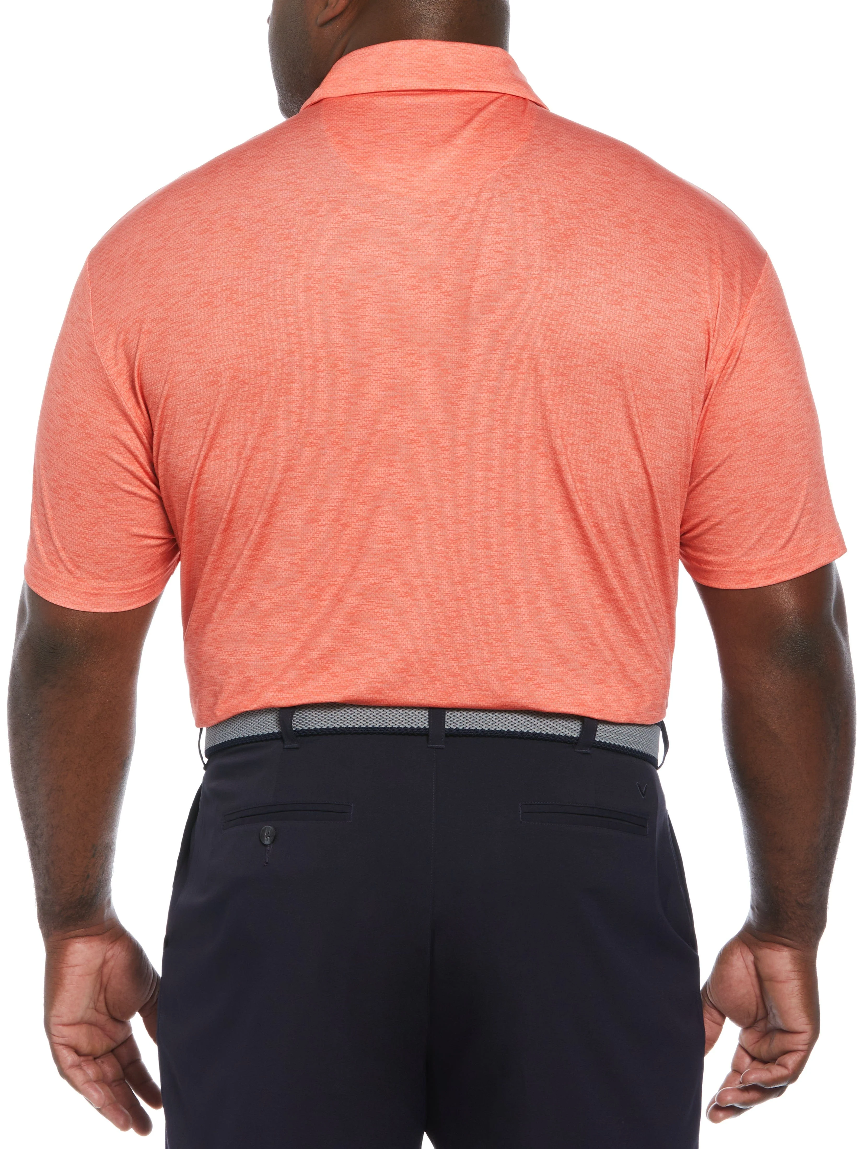 Big & Tall Color Block Pattern Golf Polo