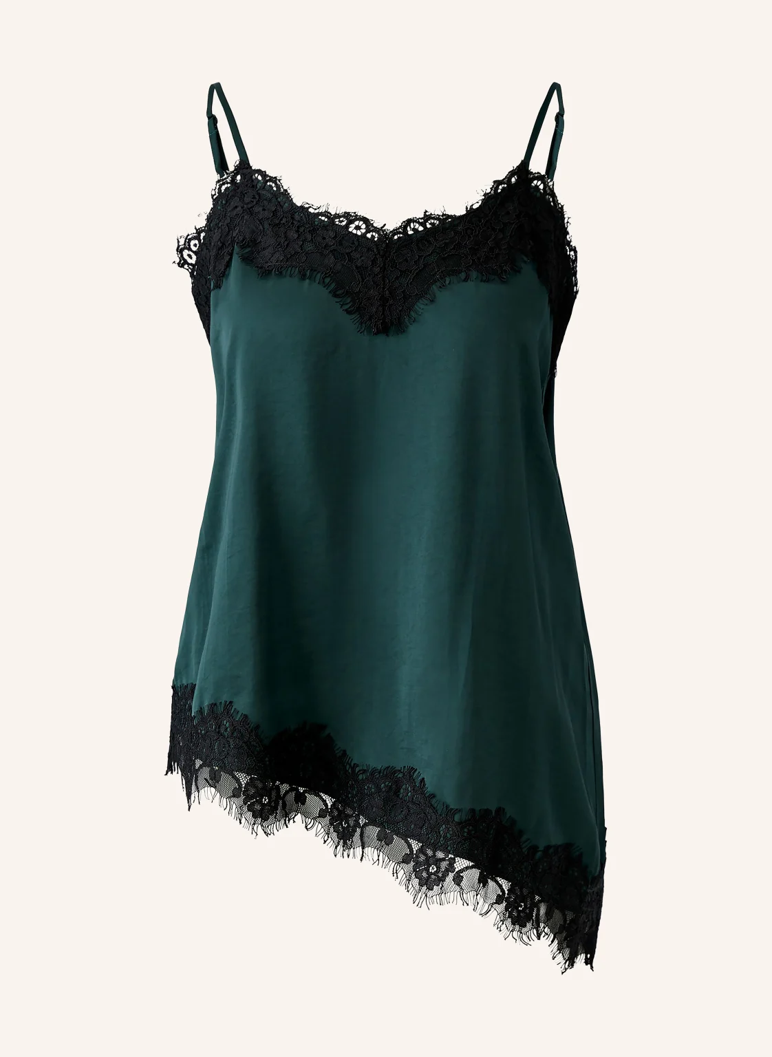 Oui Satintop mit Spitze