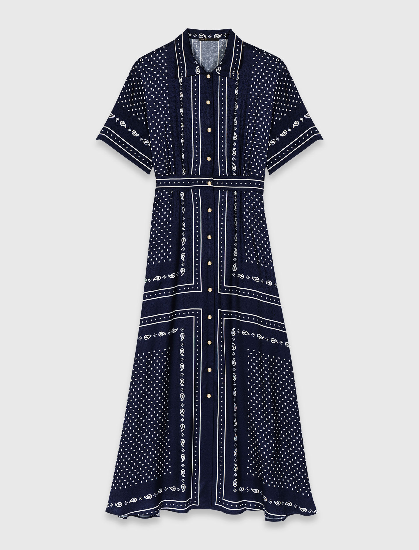 Robe longue fluide imprimée