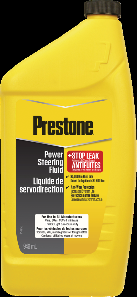 Prestone® Power Steering Fluid + Stop Leak - 946mL