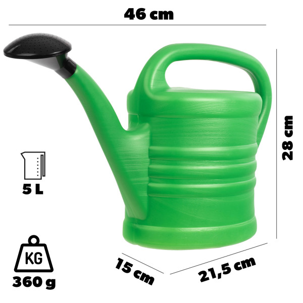 Konewka Ogrodowa Do Podlewania 5L Pojemna