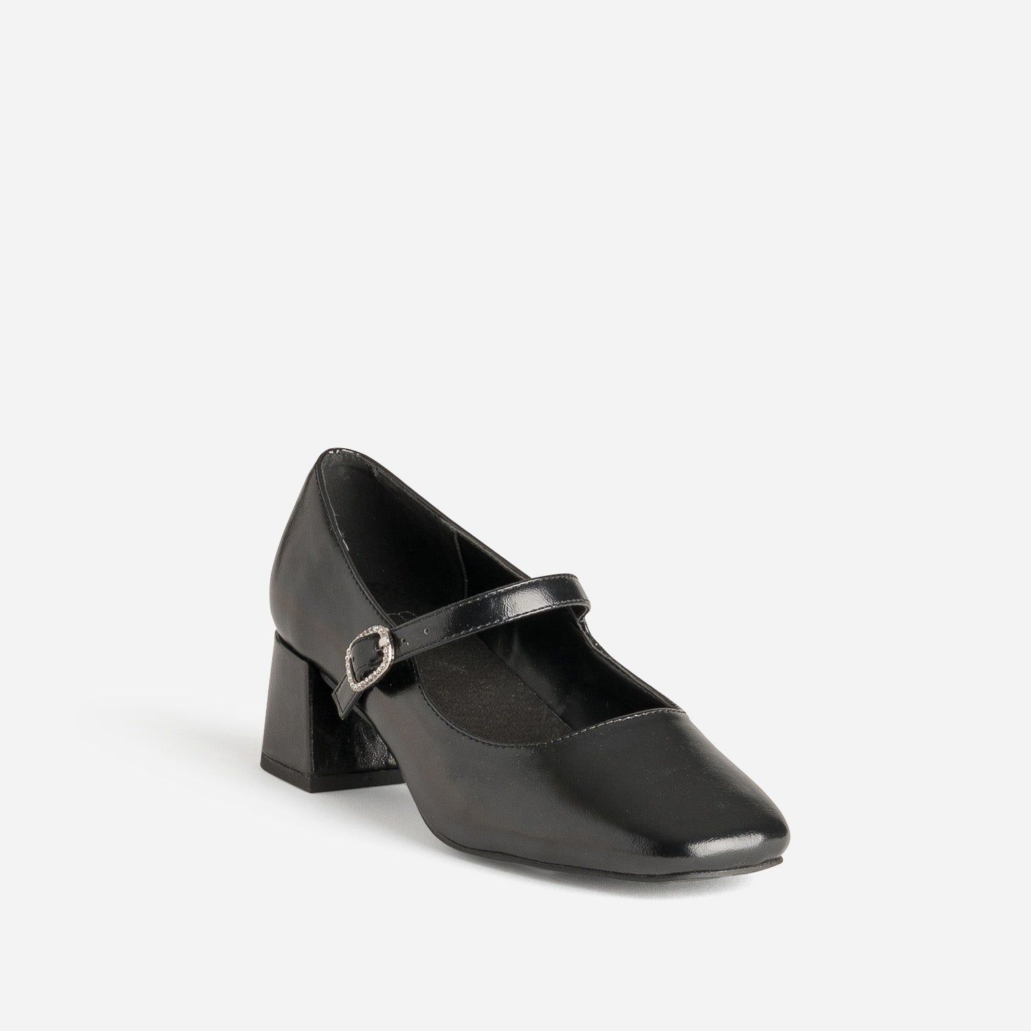 Babies noire boucle strass