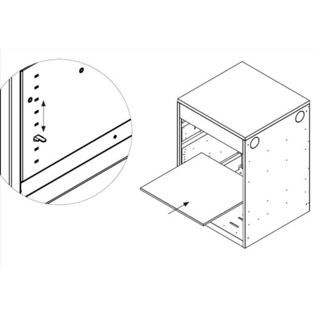 Étagère de rangement avec kit de vis cuisine extérieure - Weber