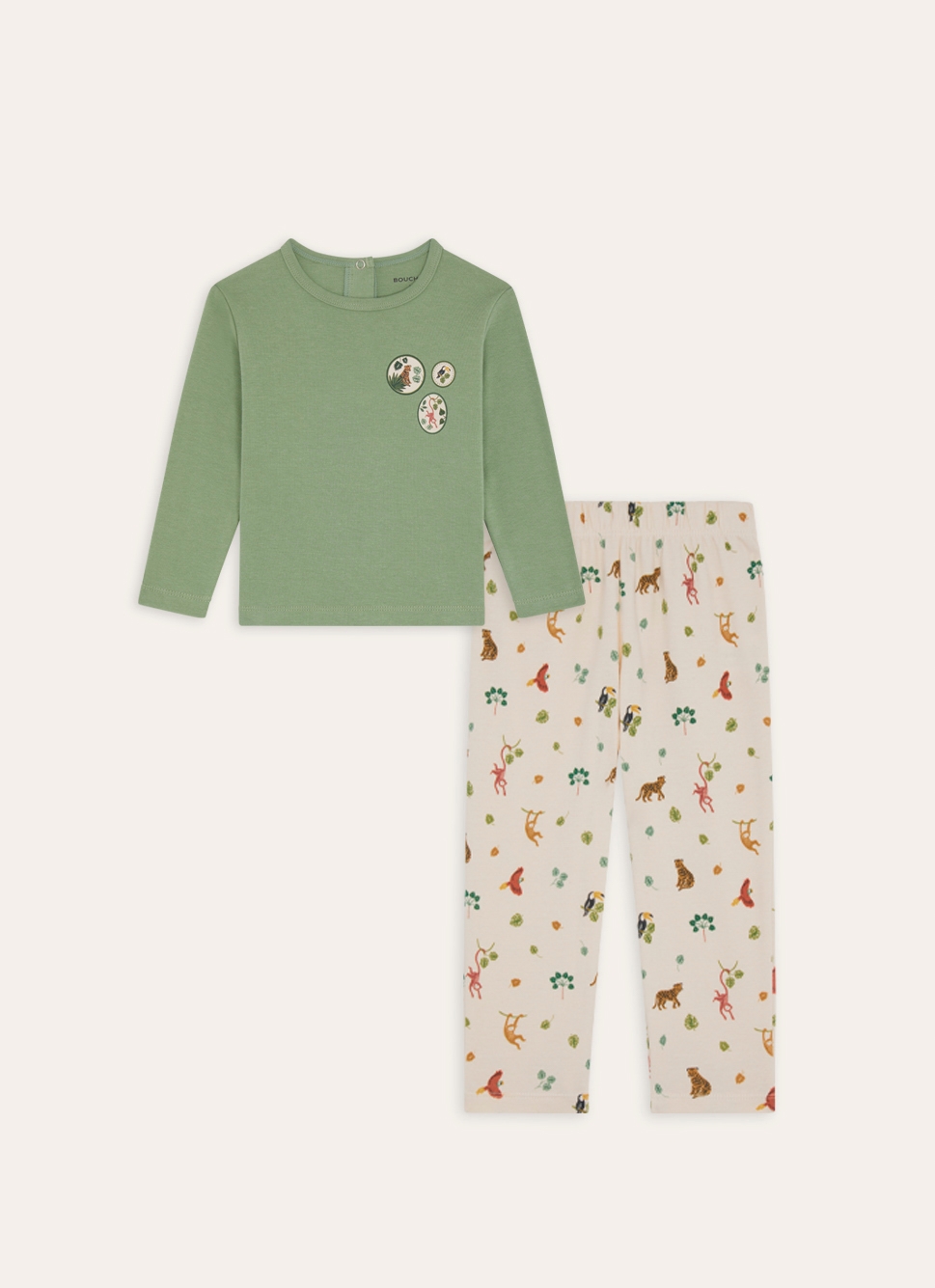PYJAMA ENFANT EN COTON IMPRIMÉ JUNGLE MULTICOLORE