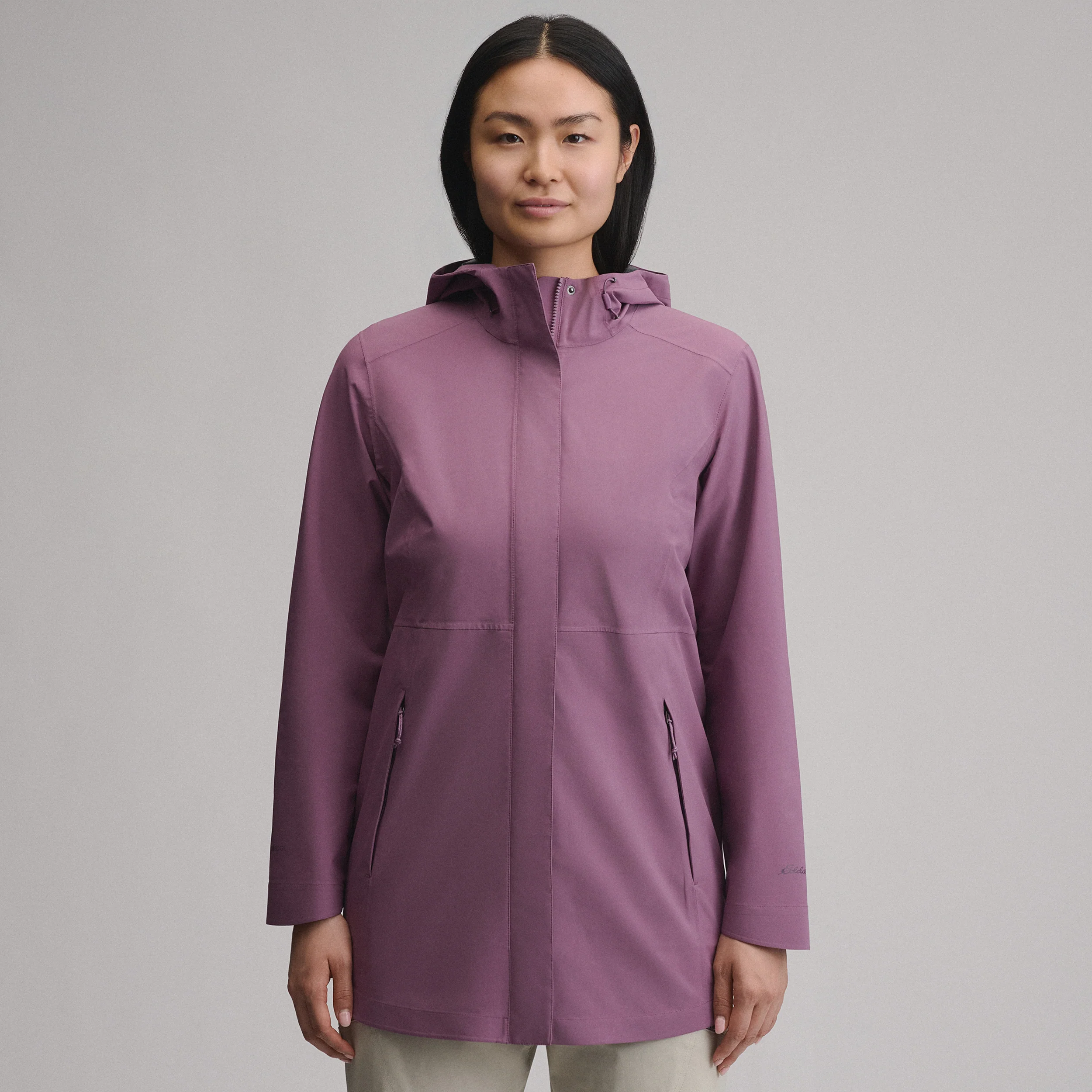 Women's Cloud Cap Waterproof Stretch Hooded Rain Parka