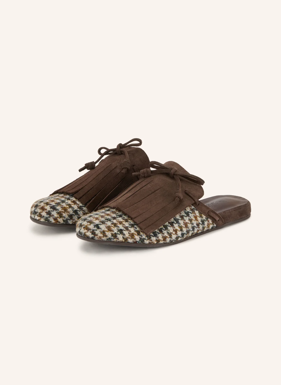 ANCIENT GREEK SANDALS Mules THELMA FRINGE