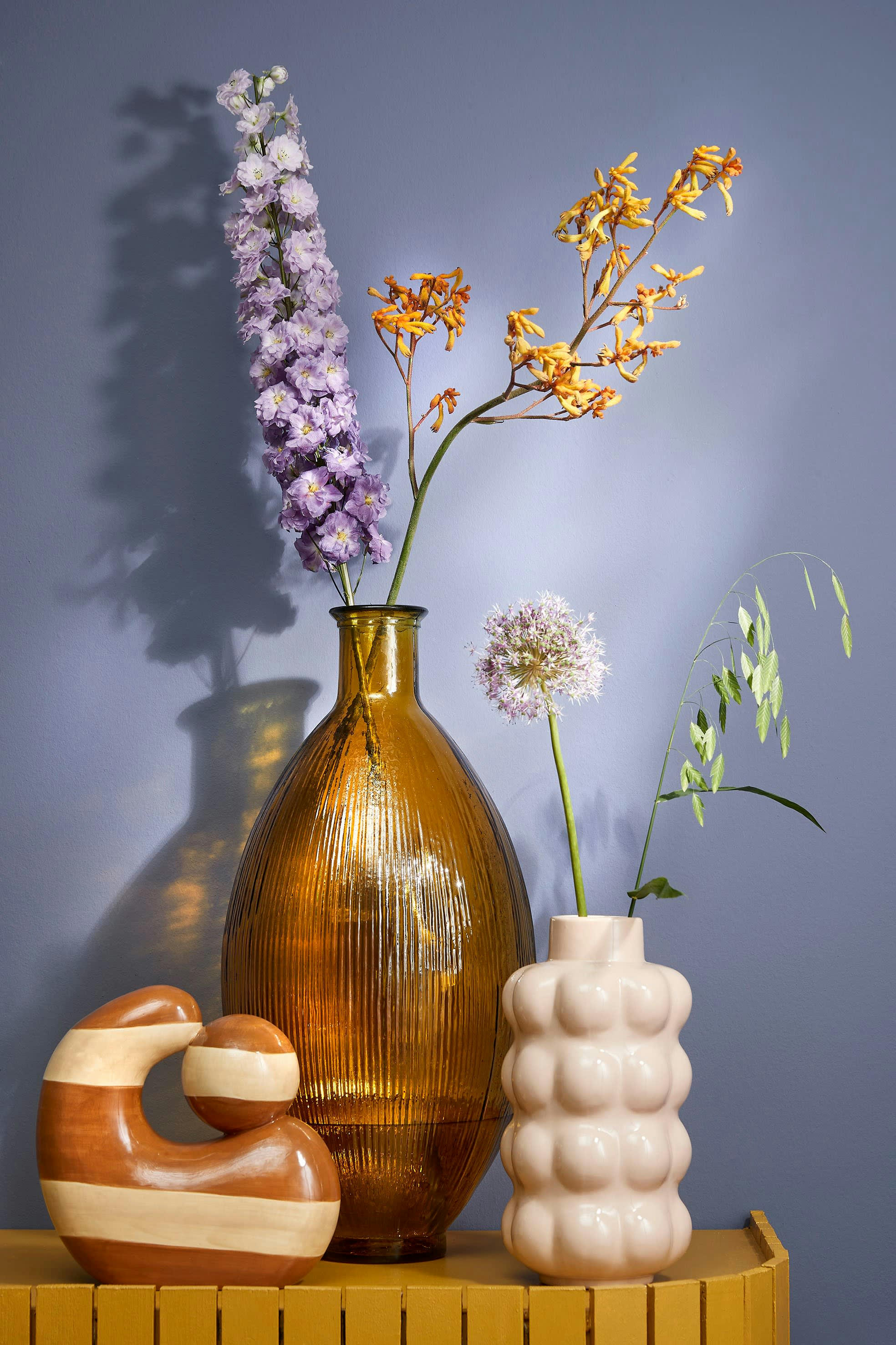 - Objet de décoration en dolomite ocre H25