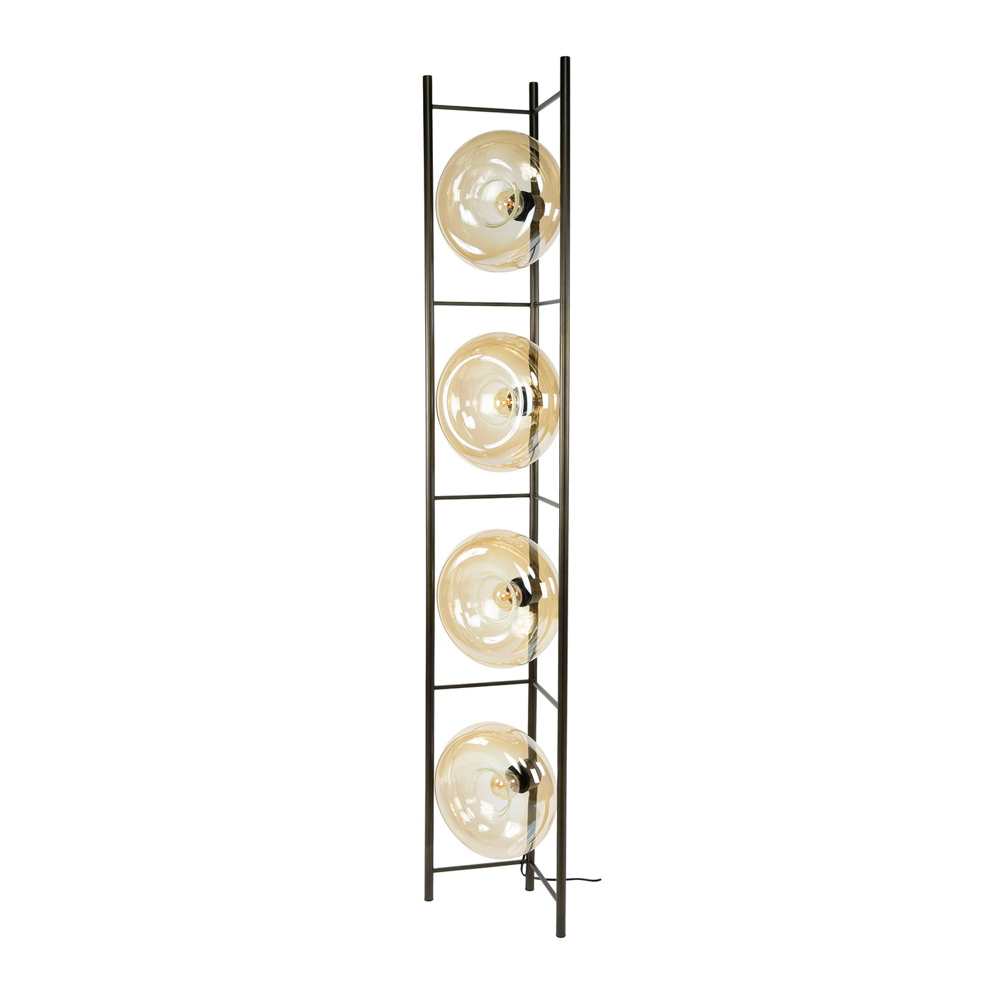 Giga Meubel Vloerlamp Soll - Amber - 4-Lichts - 33x20x168cm
