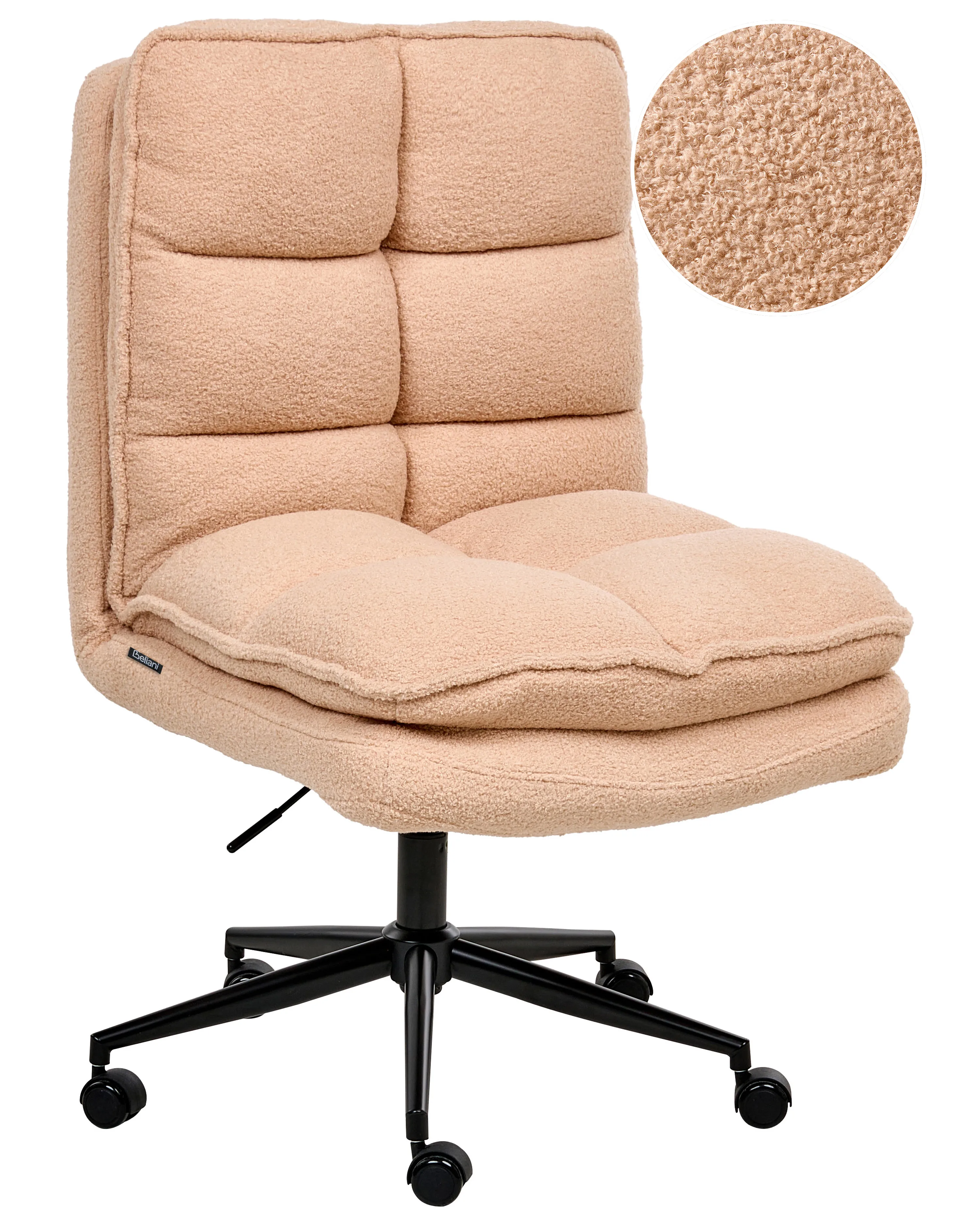 Office Chair ADDISON Boucle Peach Pink