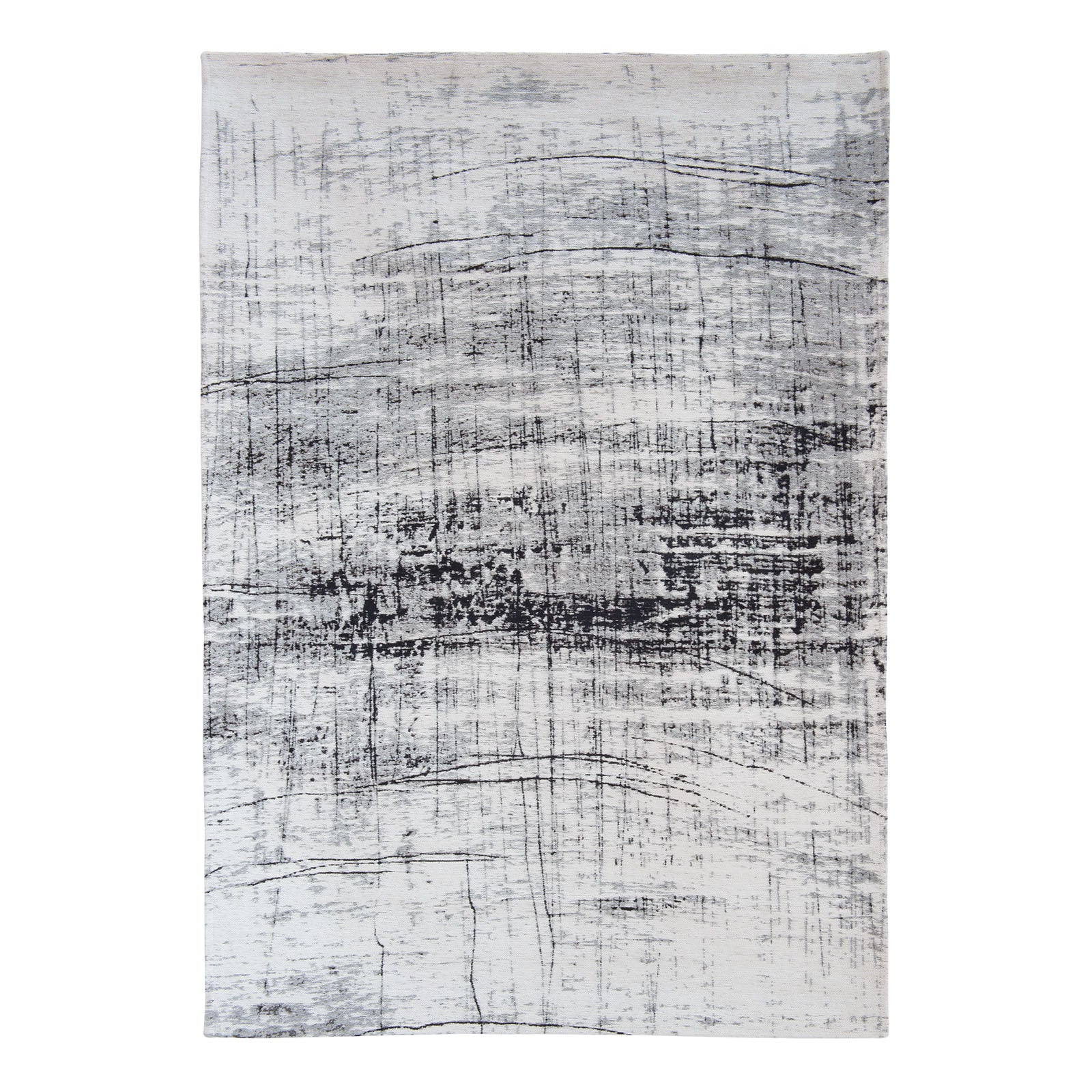 Ecorugs vloerkleed Metro Black&White - grijs - 80x150cm