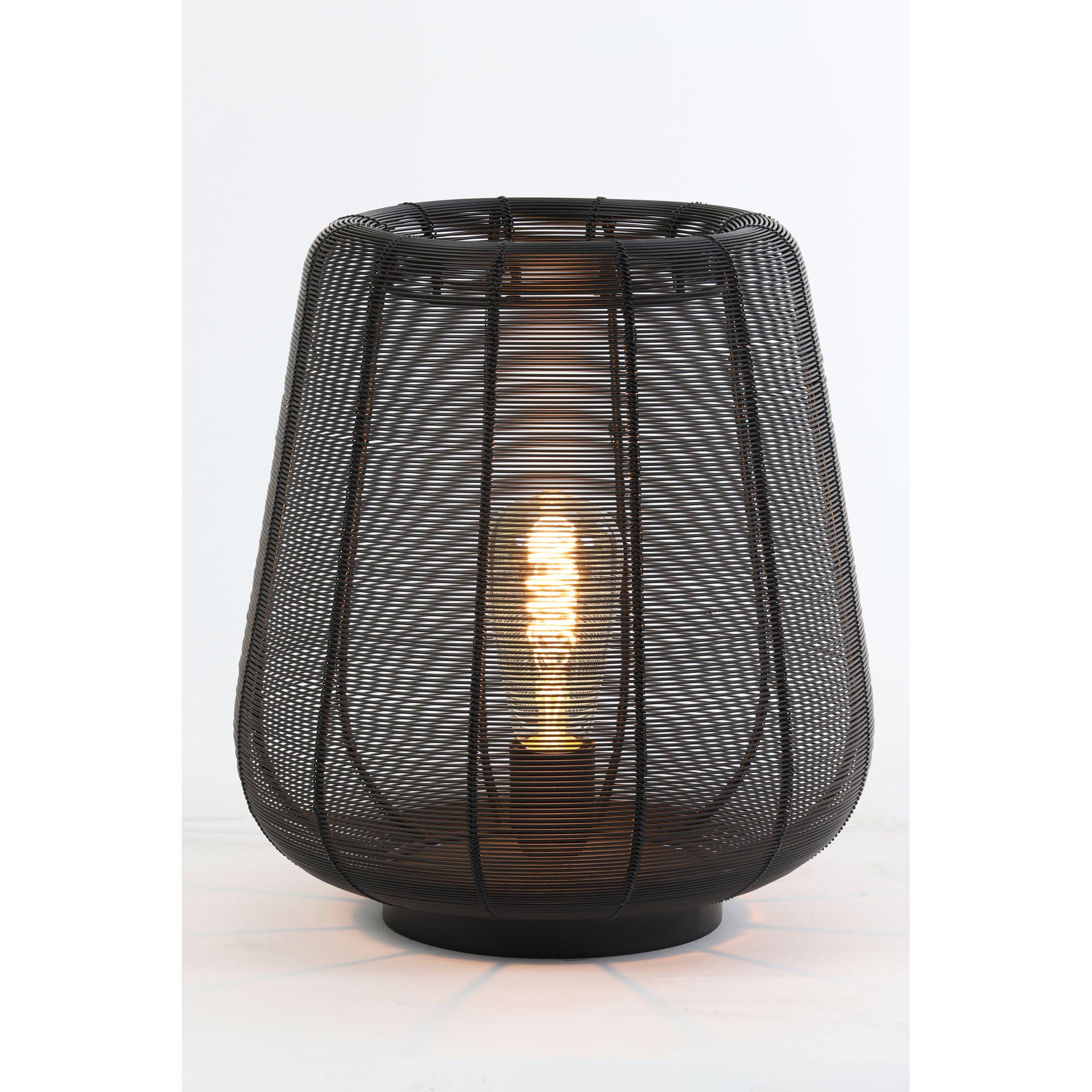 Light & Living Tafellamp Adeta - Zwart - Ø29cm