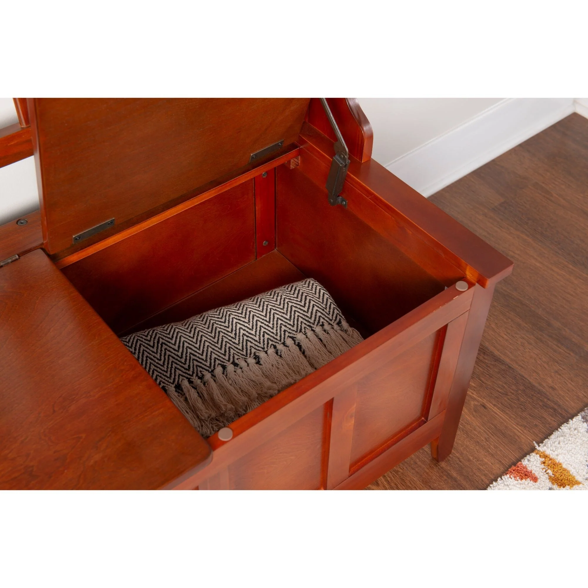 Storage Hall Tree - 64 - Walnut Brown