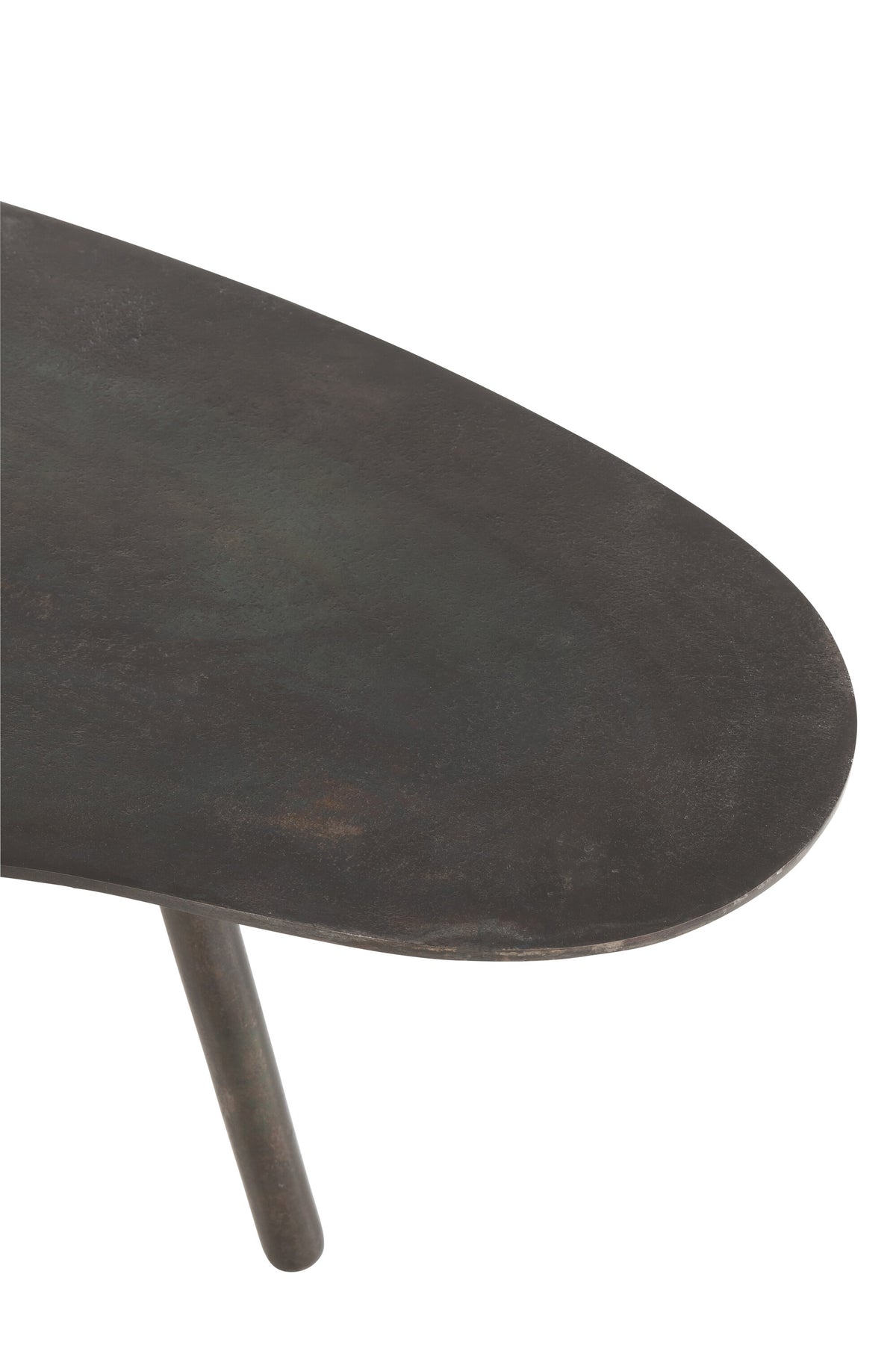 J-Line salontafel Druppel - aluminium/ijzer - zwart - small