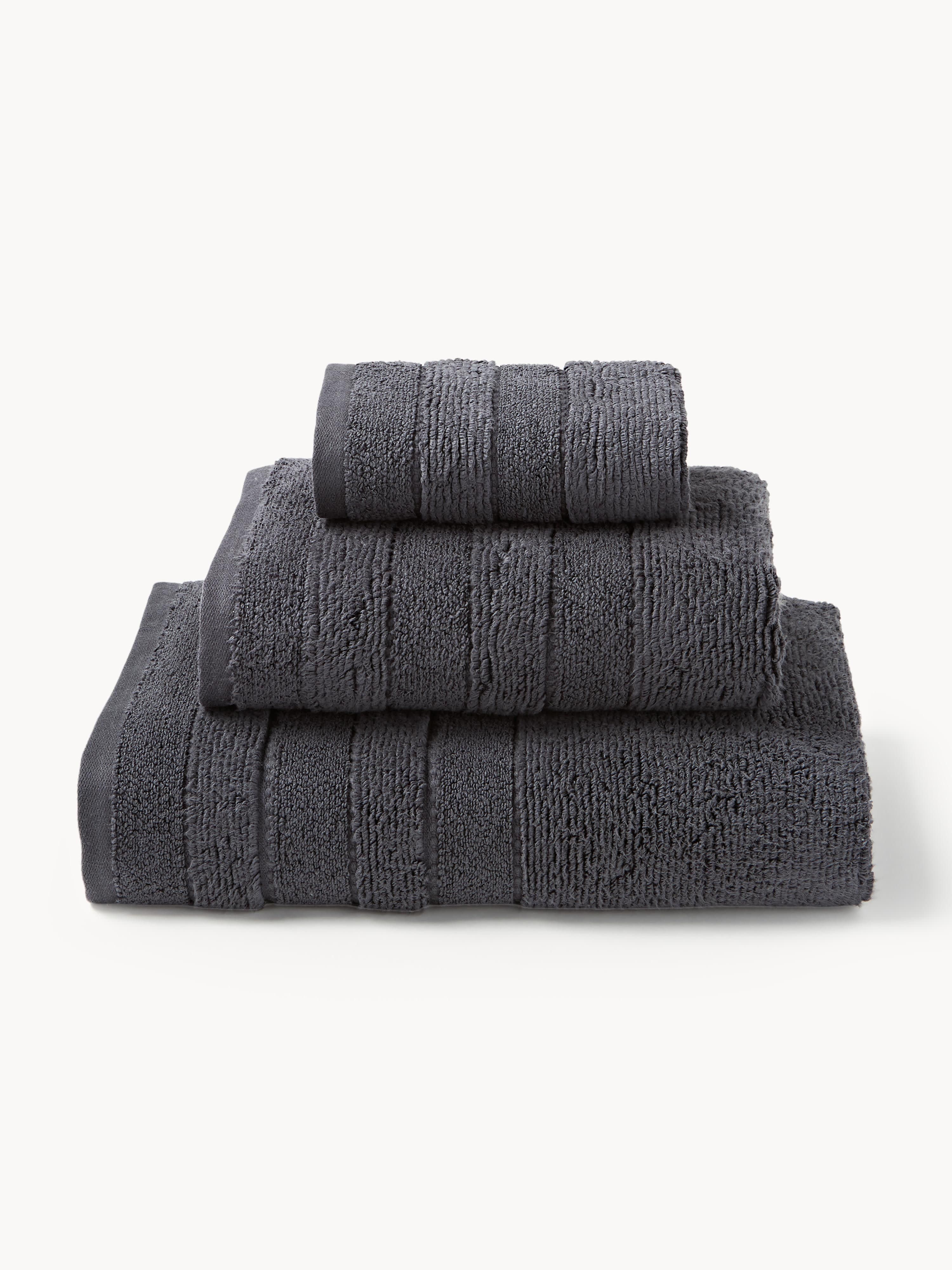 Handtuch-Set Luxe mit Streifenbordüre, in verschiedenen Setgrößen