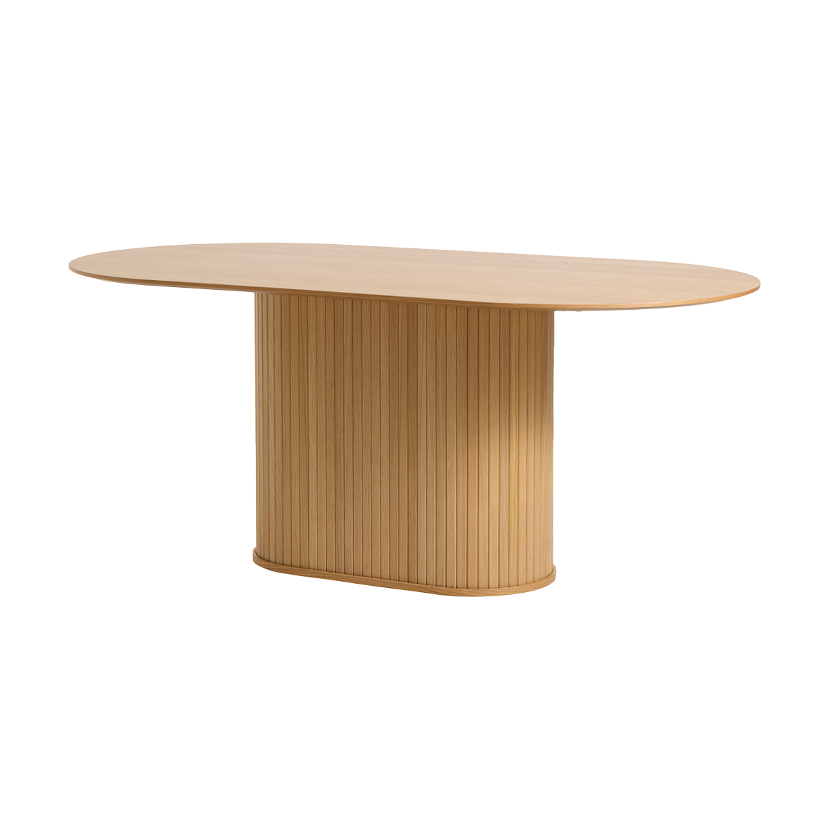 Olivine Lenn Ovale Houten Eettafel 180 cm - Naturel Eiken