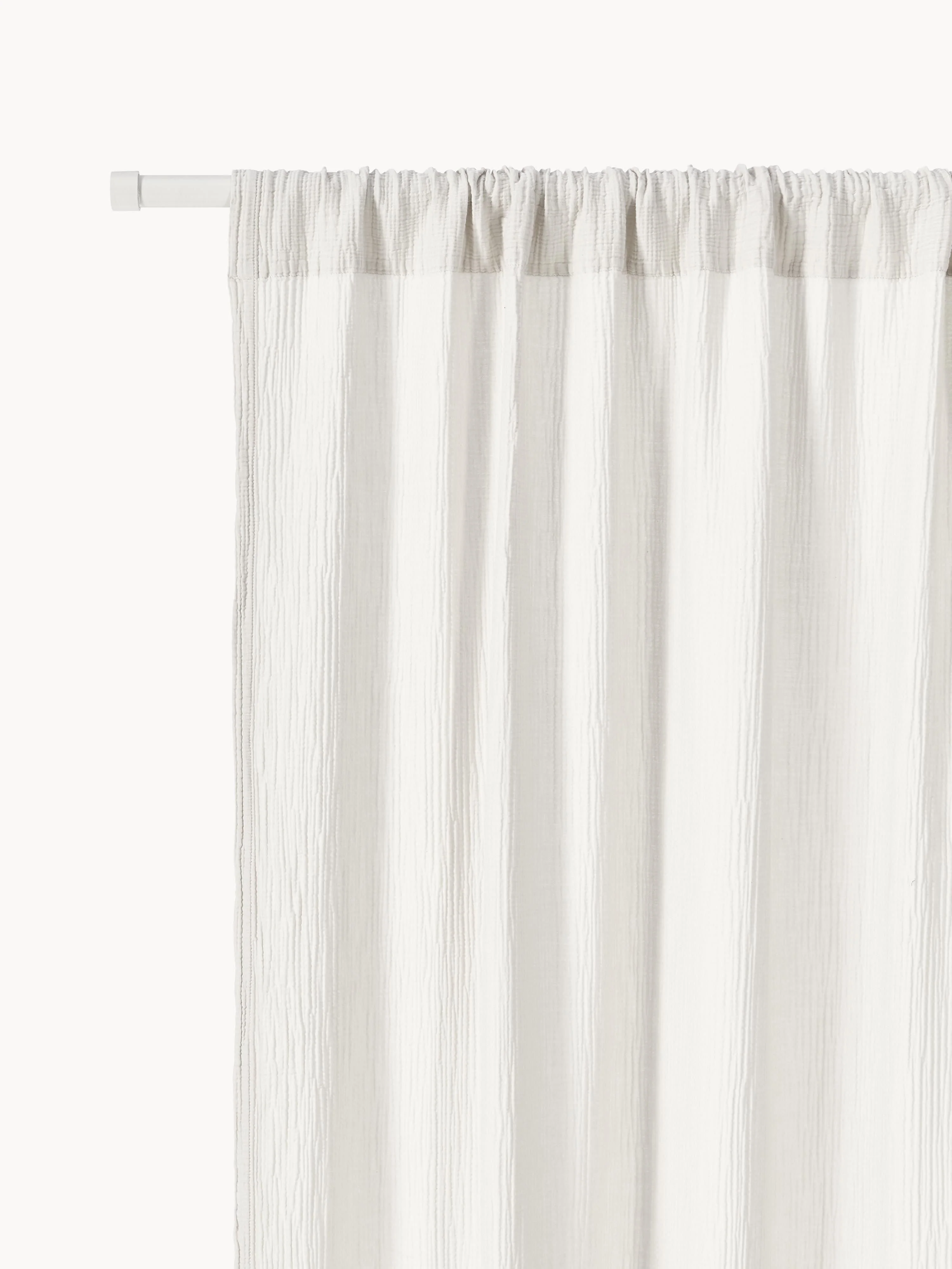 Transparente Musselin-Vorhänge Malvina mit Tunnel, 2er-Set