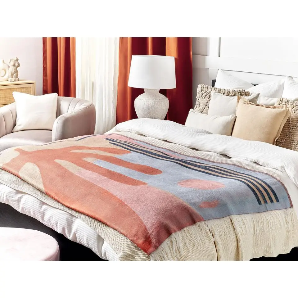 RESHA - Plaid - Multicolor - 130 x 170 cm - Polyester