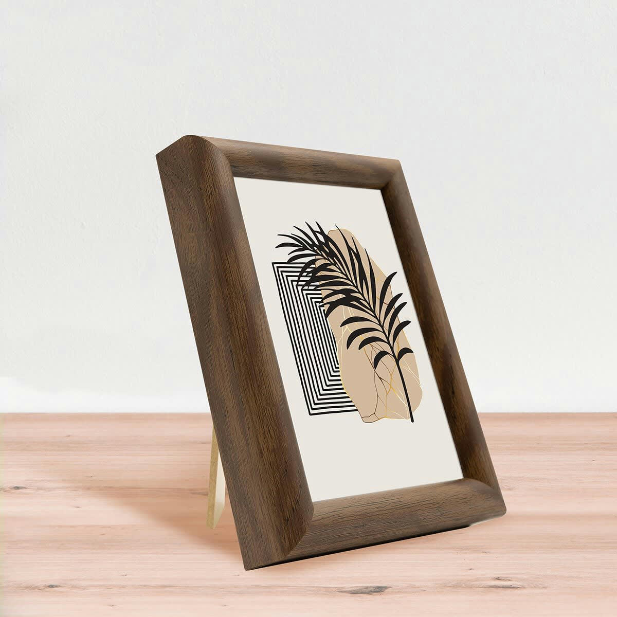 SHELTER - Cadre photo baguette arrondie ébène 10x15 cm résine recyclée