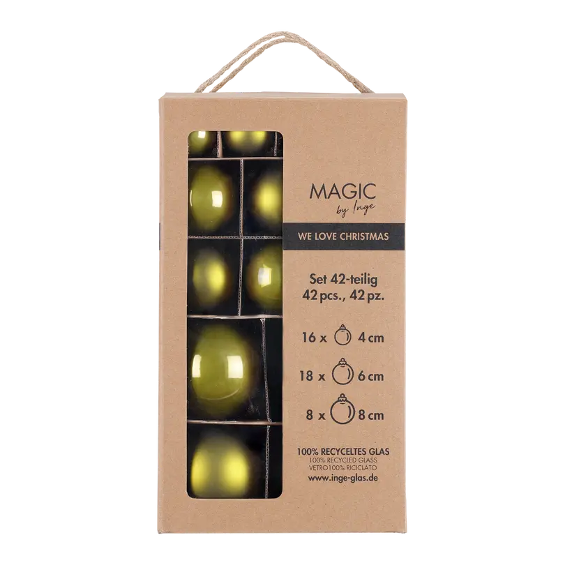 Weihnachtskugel-Set 42-teilig Magic