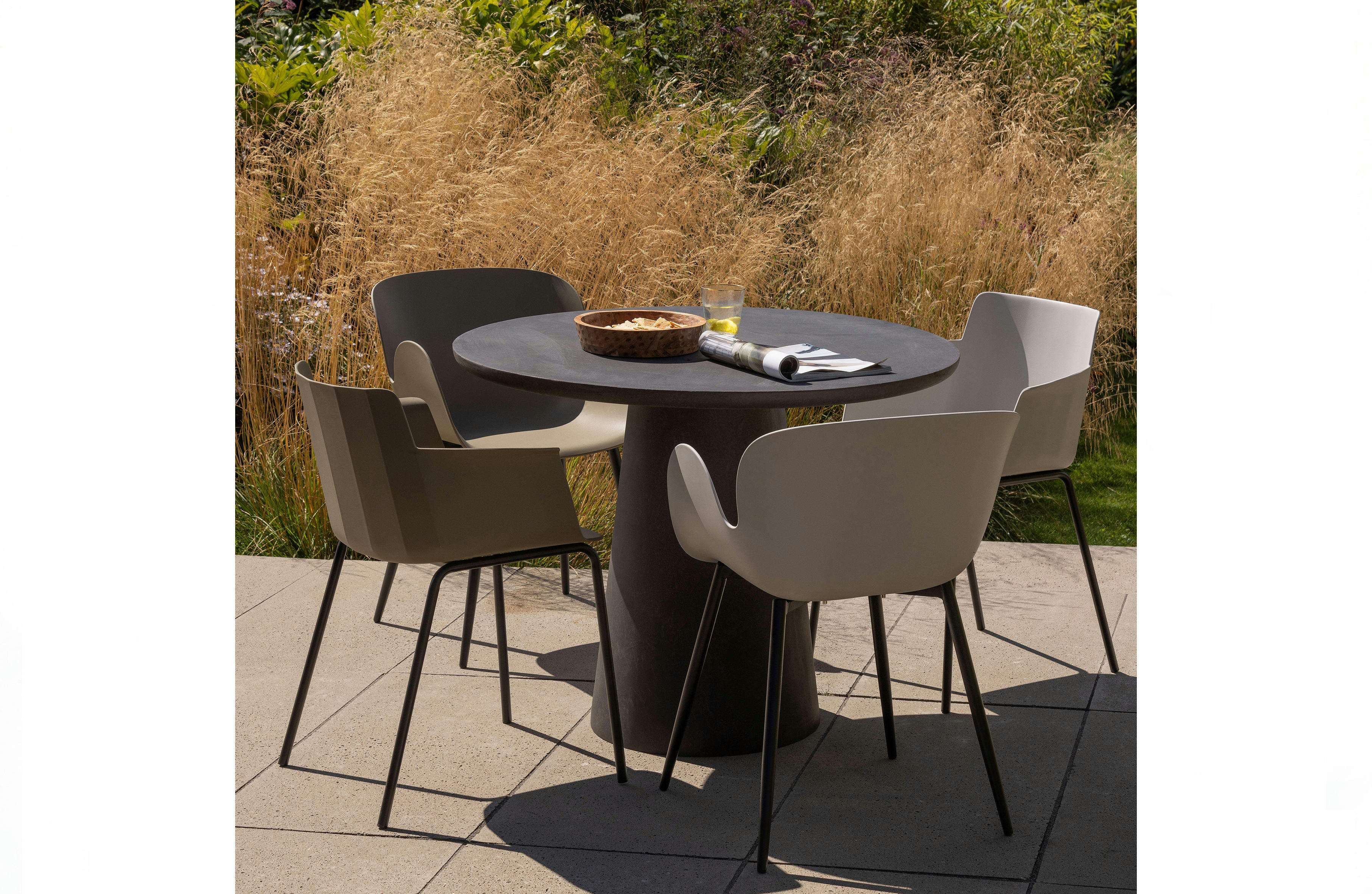 FOPPE - Chaises de jardin en plastique et métal jungle