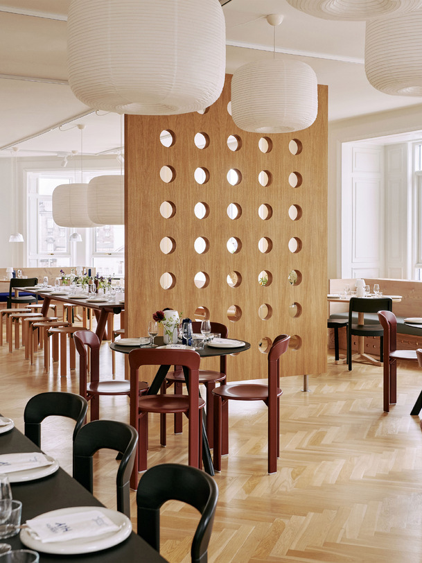 Suspension paper shade donut - hay blanc