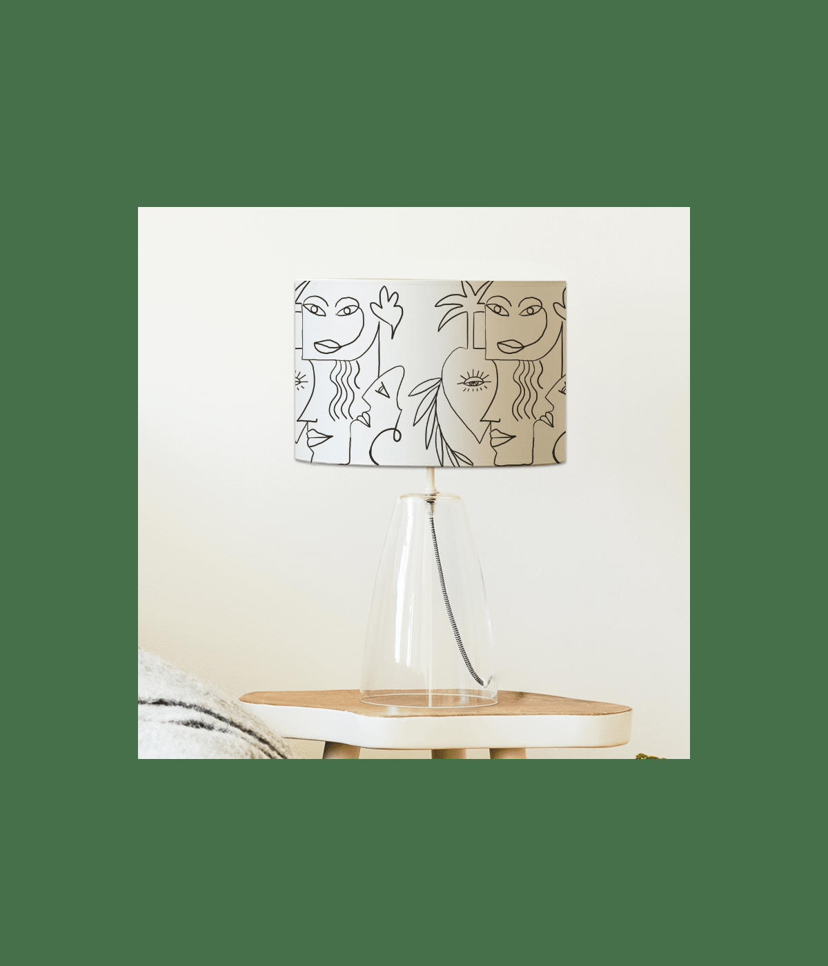 TRIBU DU FLOCON - Abat-jour chevet BOHO D: 25 x H: 20